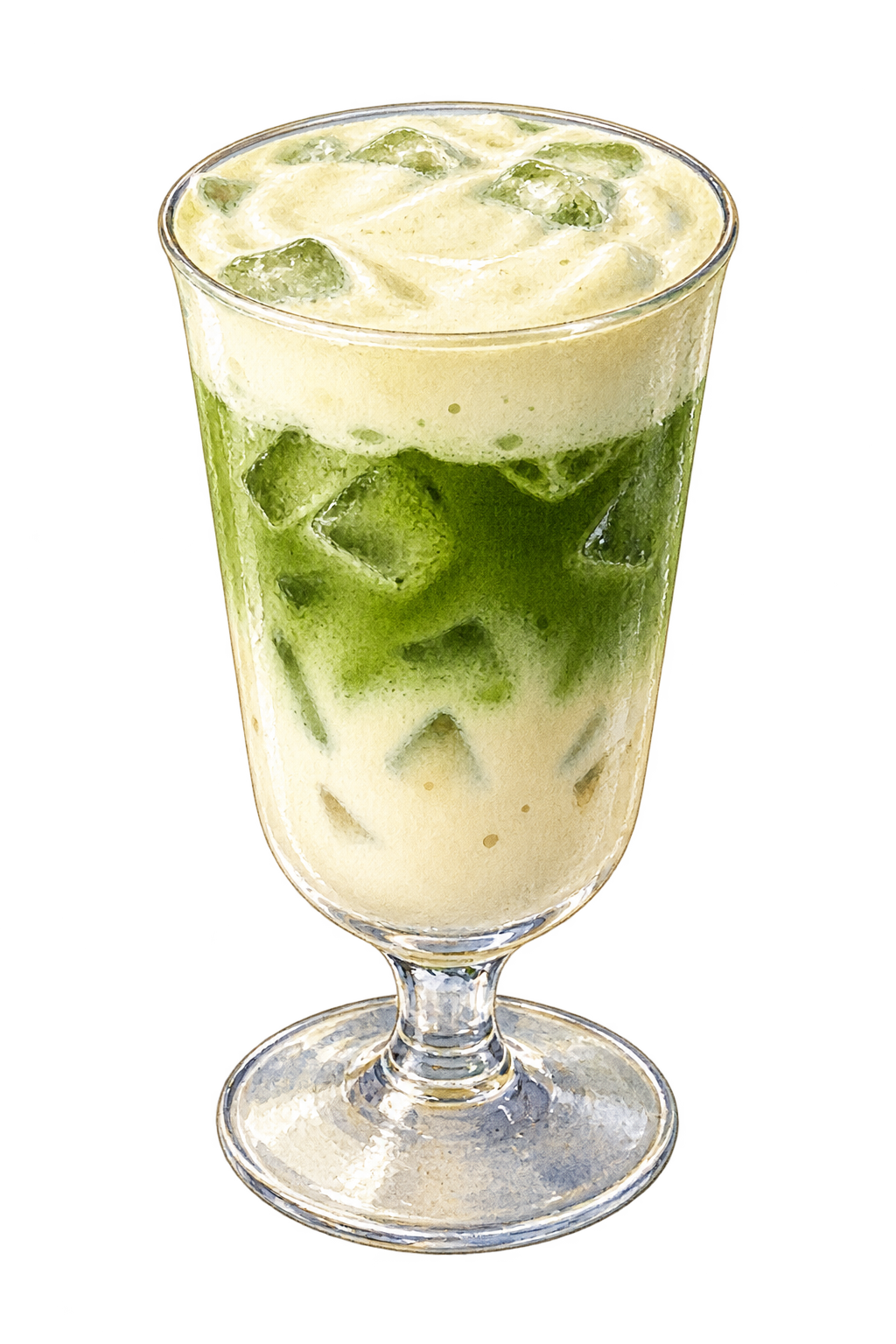 Matcha à la crème salée — froid