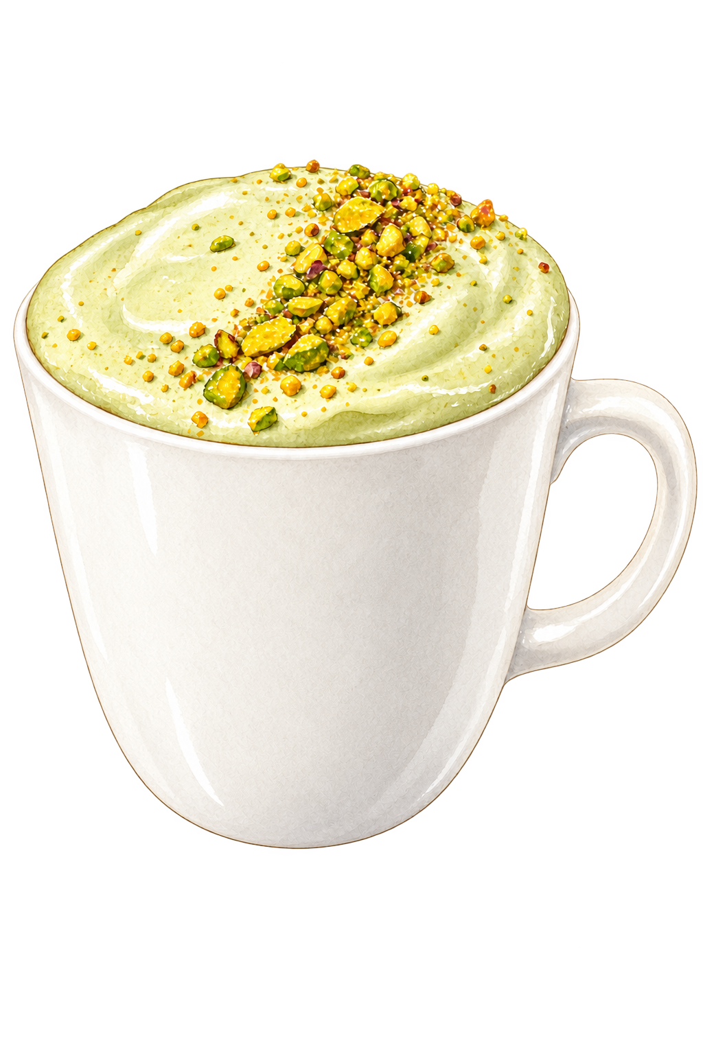 Pistachio Crème Latte — chaud