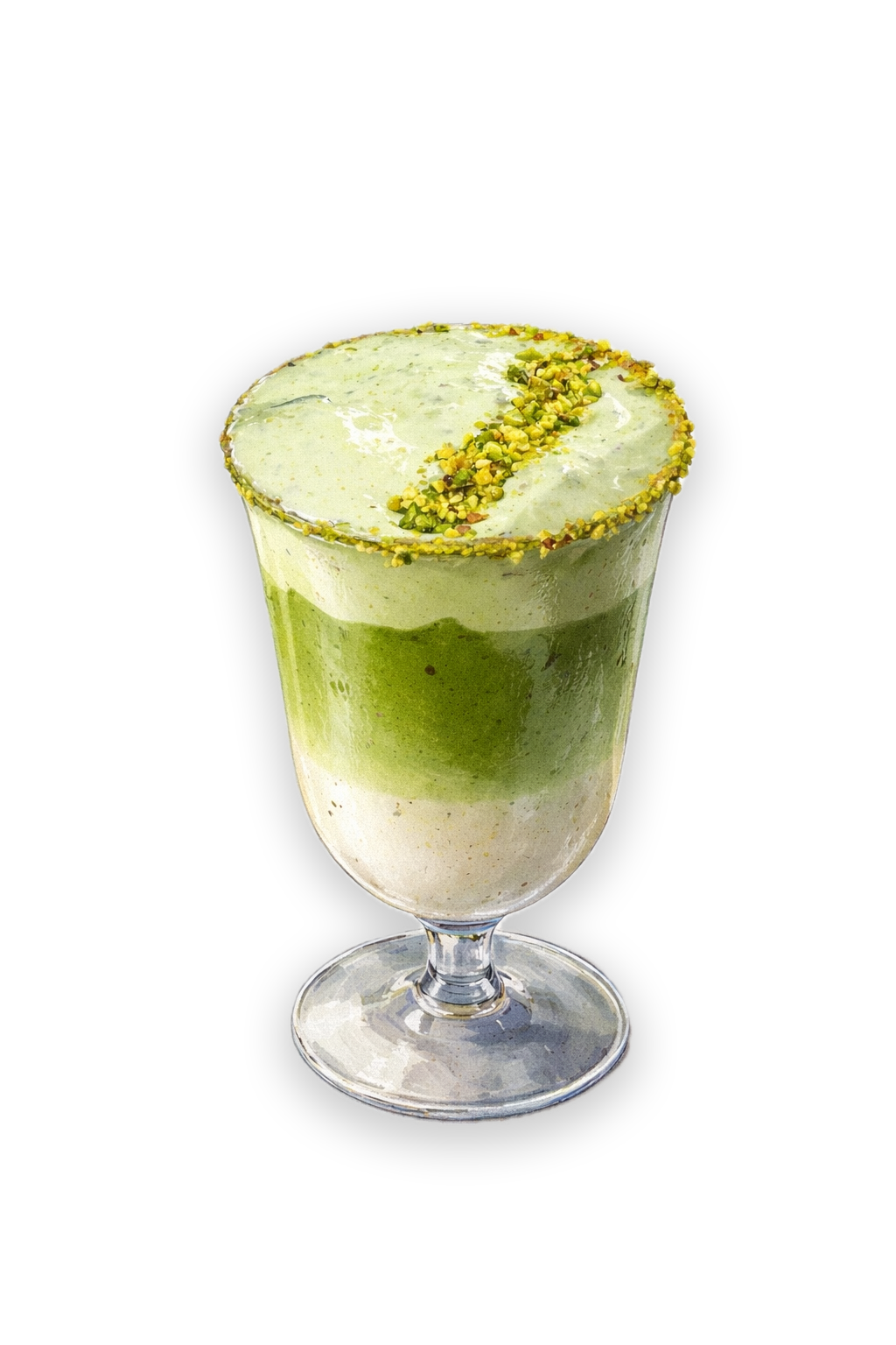 Pistachio Matcha Latte — froid